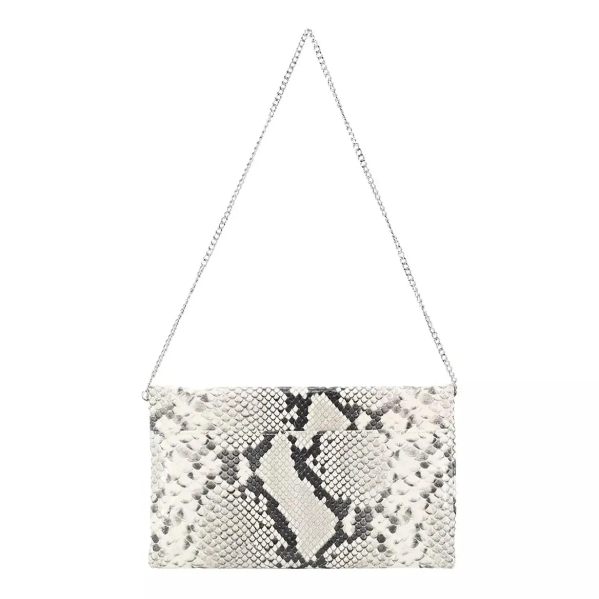 Abro Clutch aus Leder weiß Clutch
