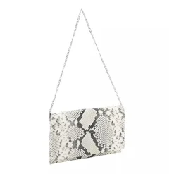 Abro Clutch aus Leder weiß Clutch
