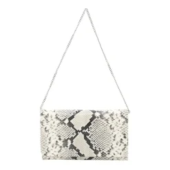 Abro Clutch aus Leder weiß Clutch