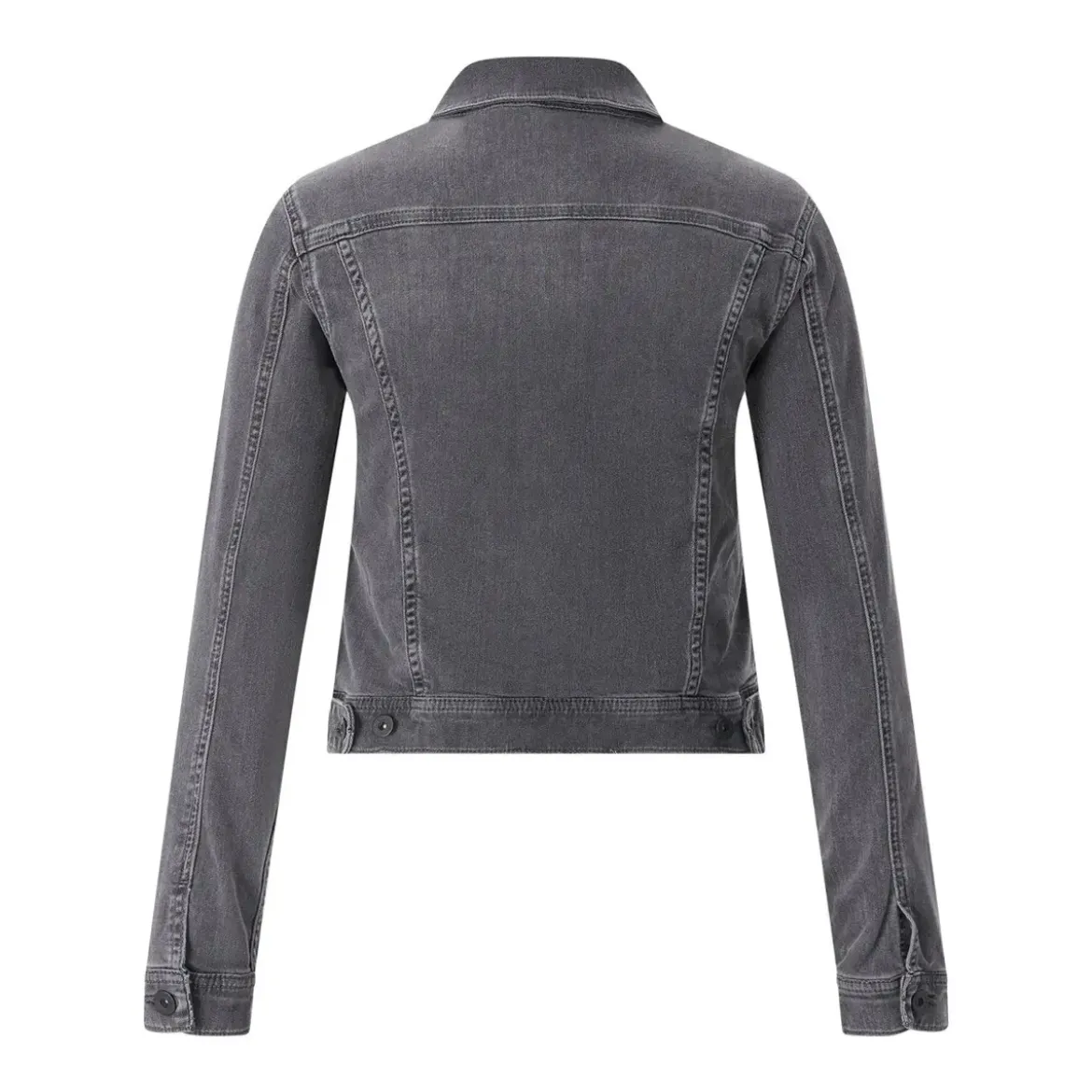 Adriano Goldschmied Jeansjacke mit Hemdkragen schwarz Jeansjacke