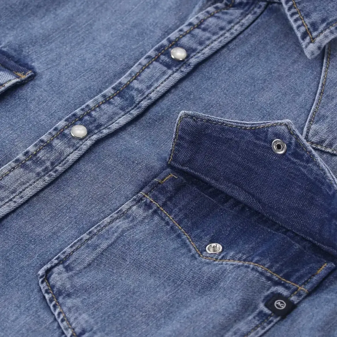 Adriano Goldschmied Overshirt im Denim-Style blau Hemd