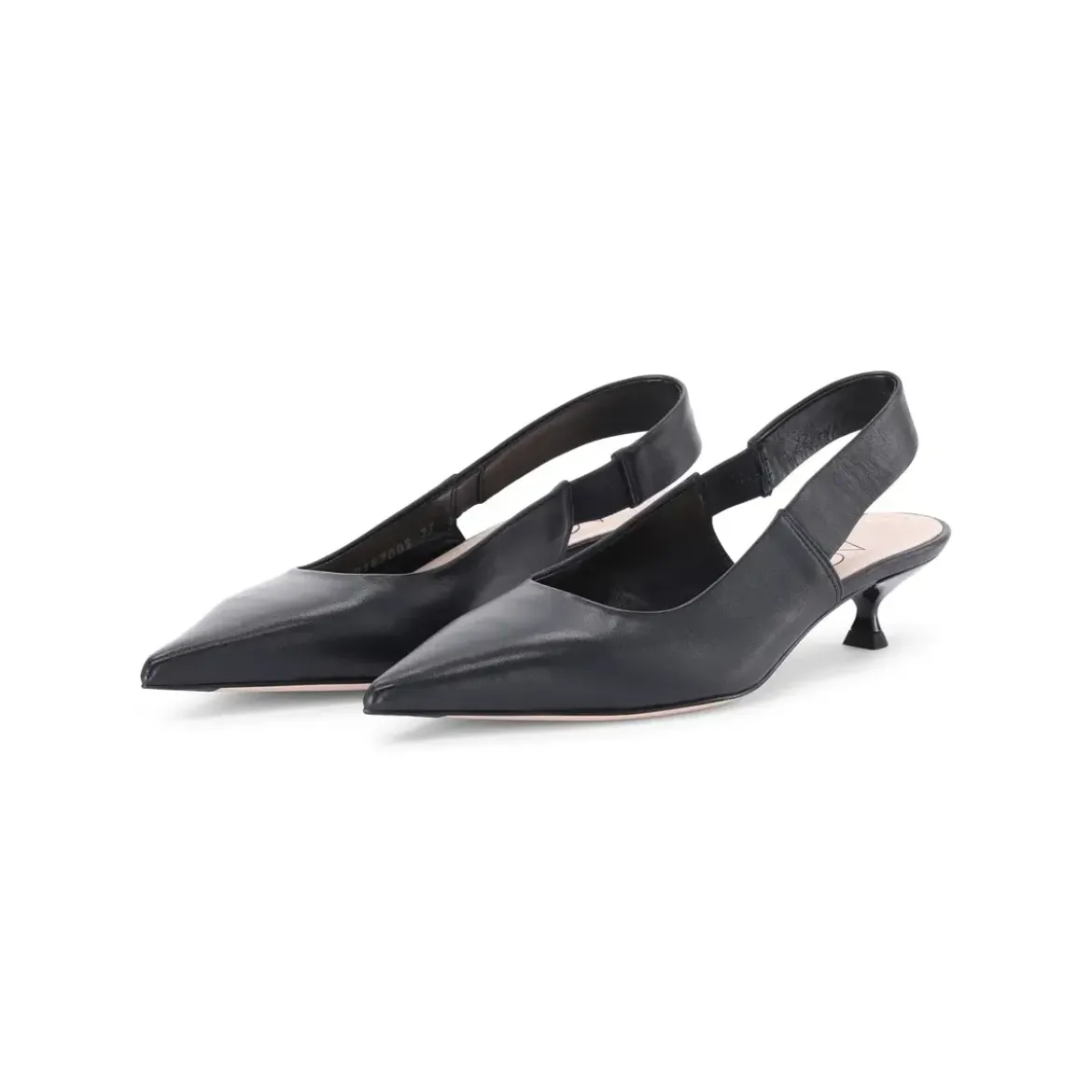 Agl Pumps Lenor aus Leder schwarz Schnürschuhe