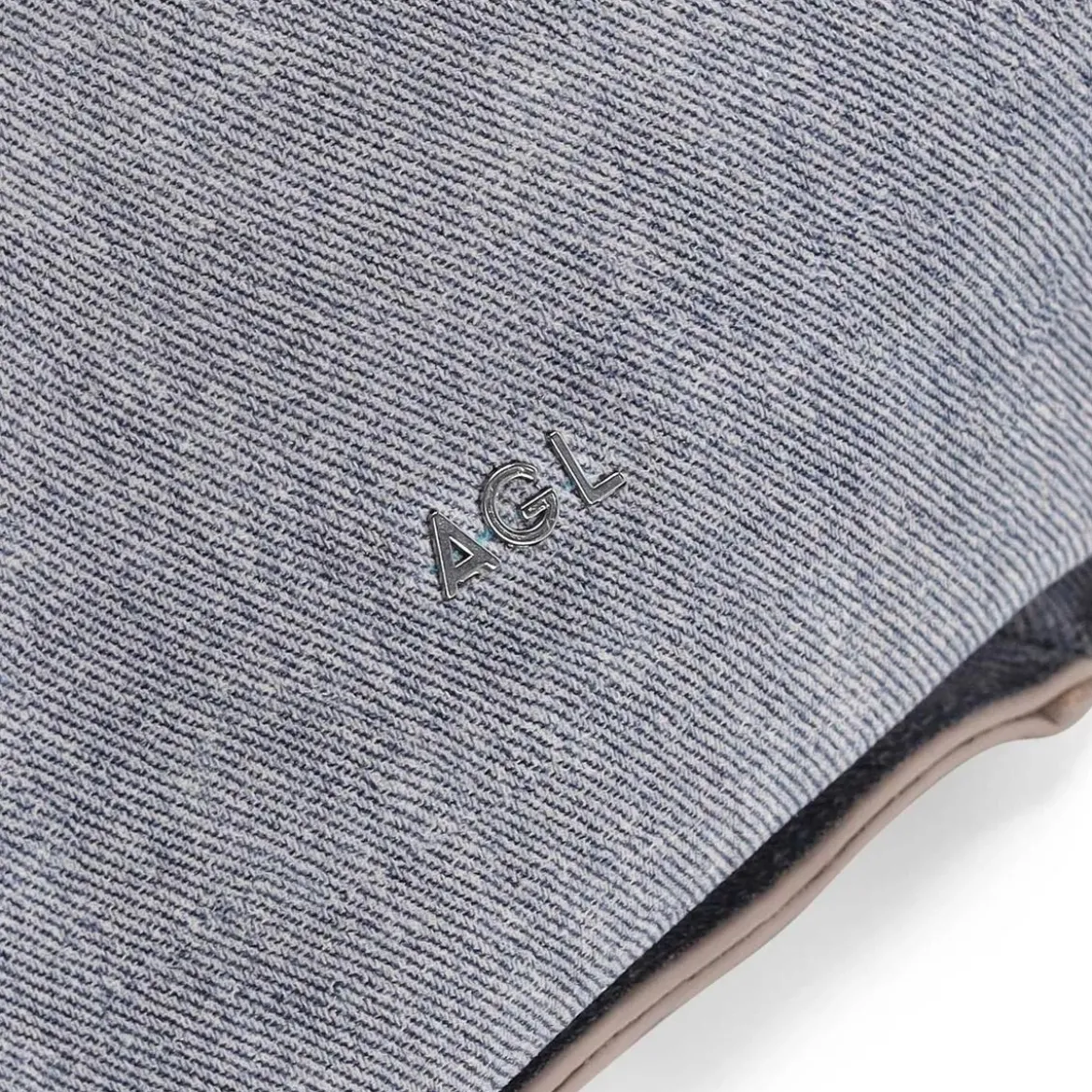Agl Schultertasche aus Leder blau Shopper