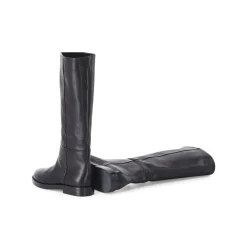 Agl Stiefel Zenit aus Leder schwarz Schnürschuhe