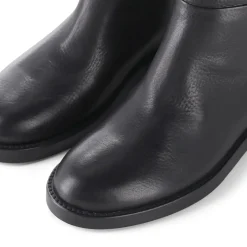 Agl Stiefel Zenit aus Leder schwarz Schnürschuhe