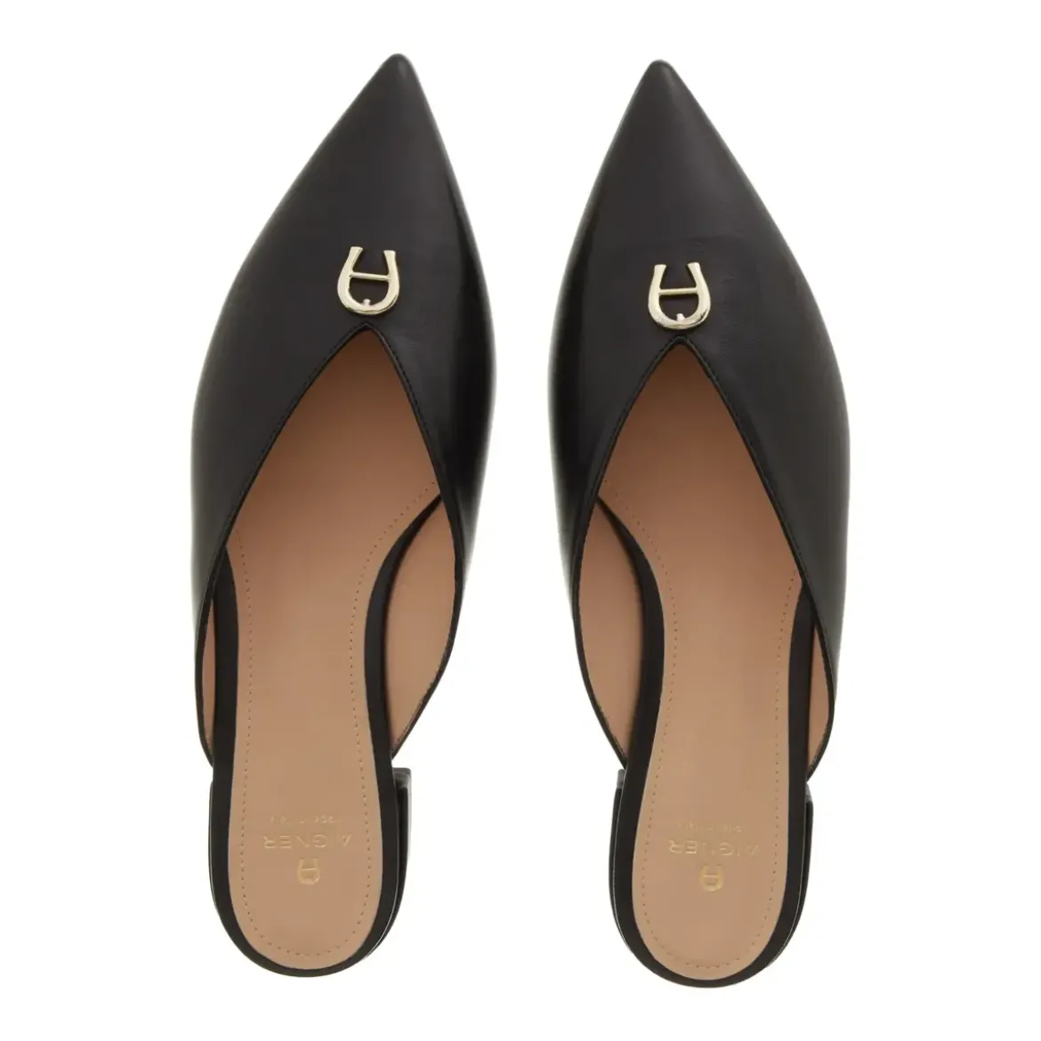 AIGNER Alina 9A Black Mules