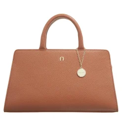AIGNER Cybill Cognac Brown Satchel
