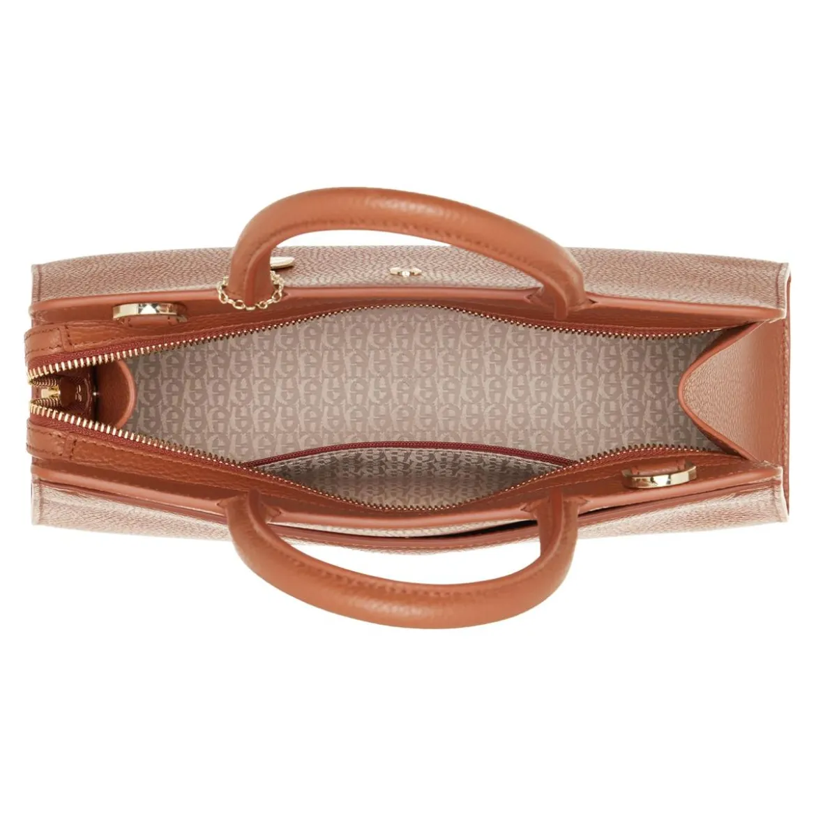 AIGNER Cybill Cognac Brown Satchel