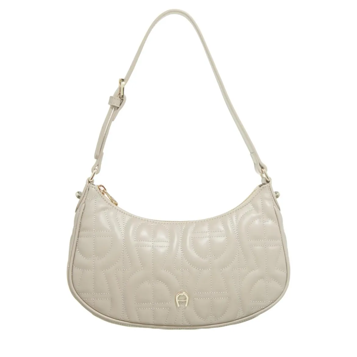 AIGNER Diadora Alpaca Beige Schultertasche