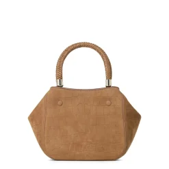 AIGNER Handtasche Carré Soft Croco braun Crossbody Bag