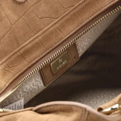 AIGNER Handtasche Carré Soft Croco braun Crossbody Bag