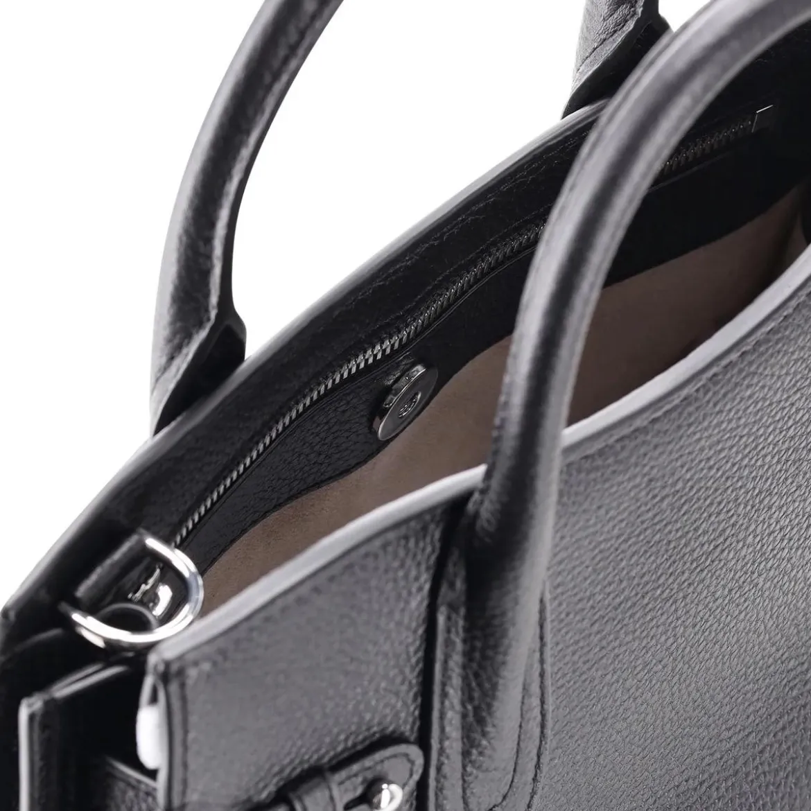 AIGNER Handtasche Farah aus Rindsleder schwarz Crossbody Bag