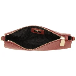 AIGNER Ivy Dark Cognac Crossbody Bag