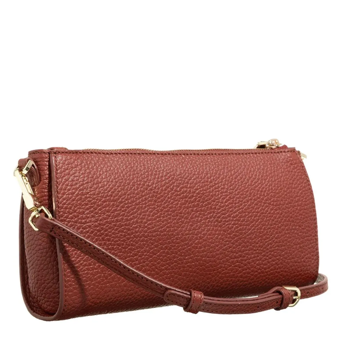 AIGNER Ivy Dark Cognac Crossbody Bag