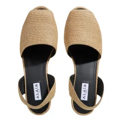 Alaia Wedge Sandals Naturel Sandaletten mit Absatz