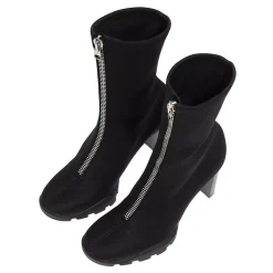 Alexander McQueen Neoprene Boots Black Stiefeletten