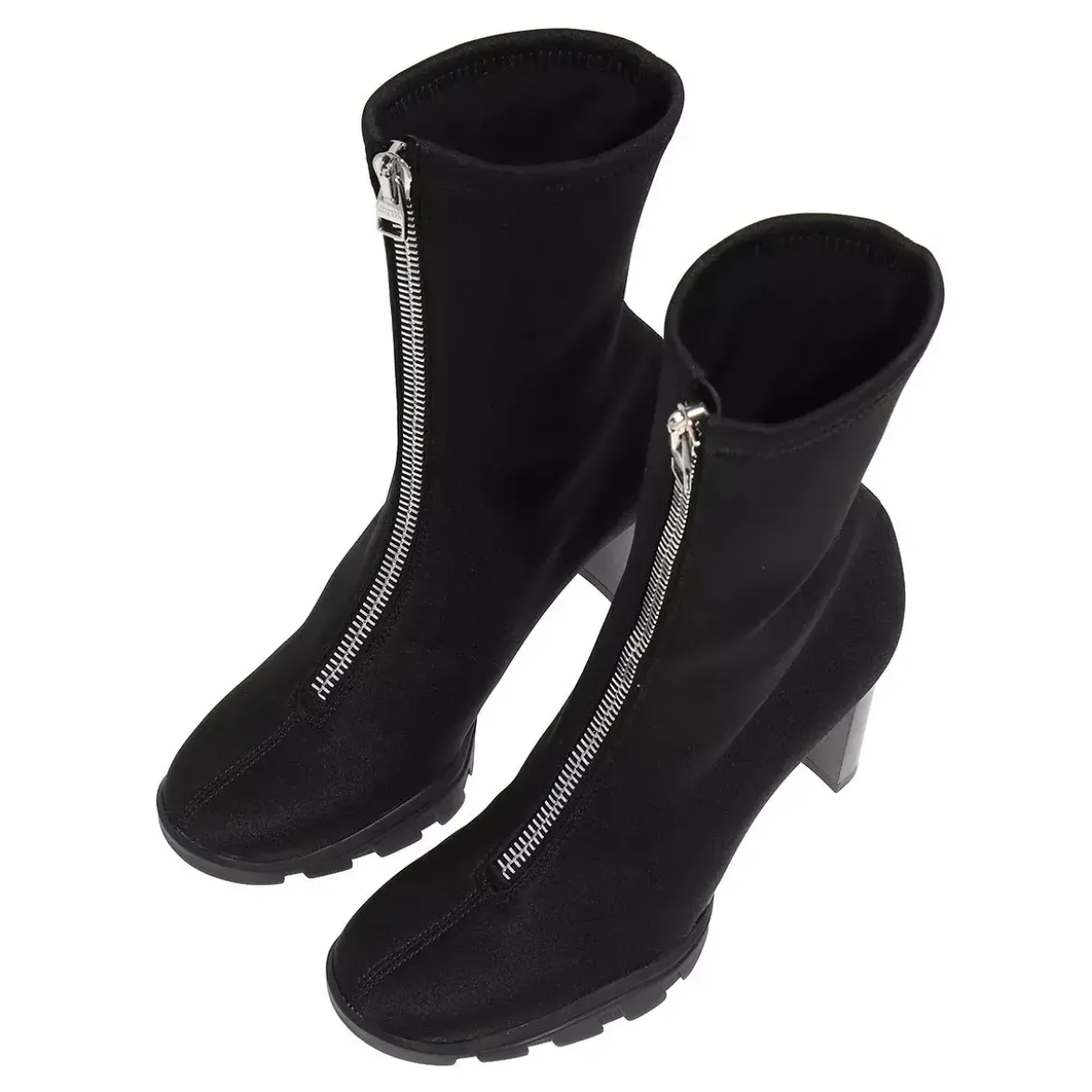 Alexander McQueen Neoprene Boots Black Stiefeletten