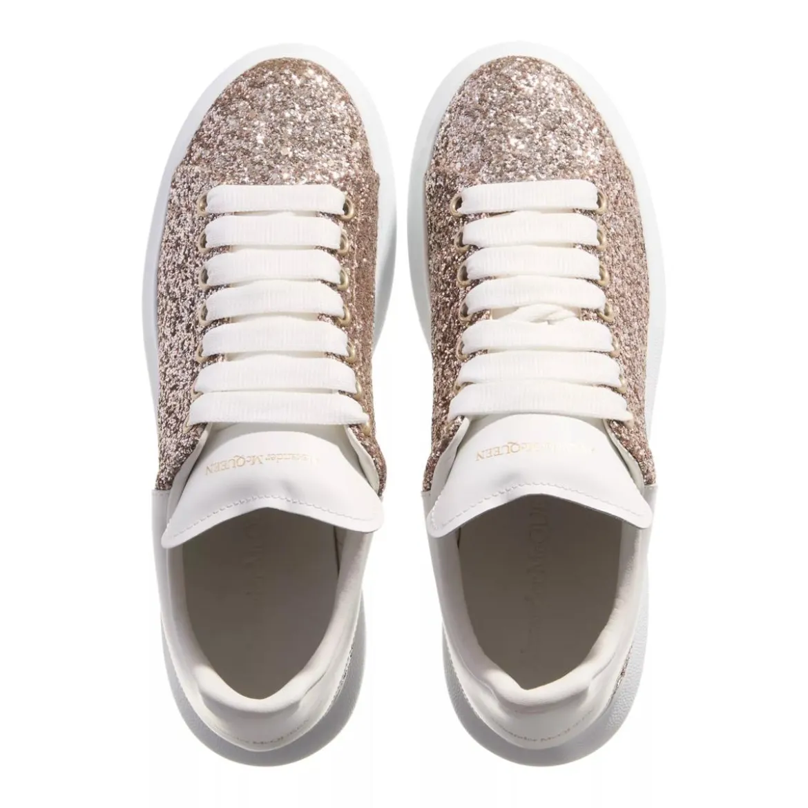 Alexander McQueen Oversize Sneaker Glitter Allover 2228 calico/white Low-Top-Sneaker