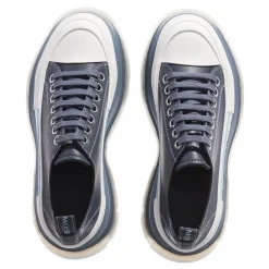 Alexander McQueen Tread Slick Boot Antique Silver Low-Top-Sneaker