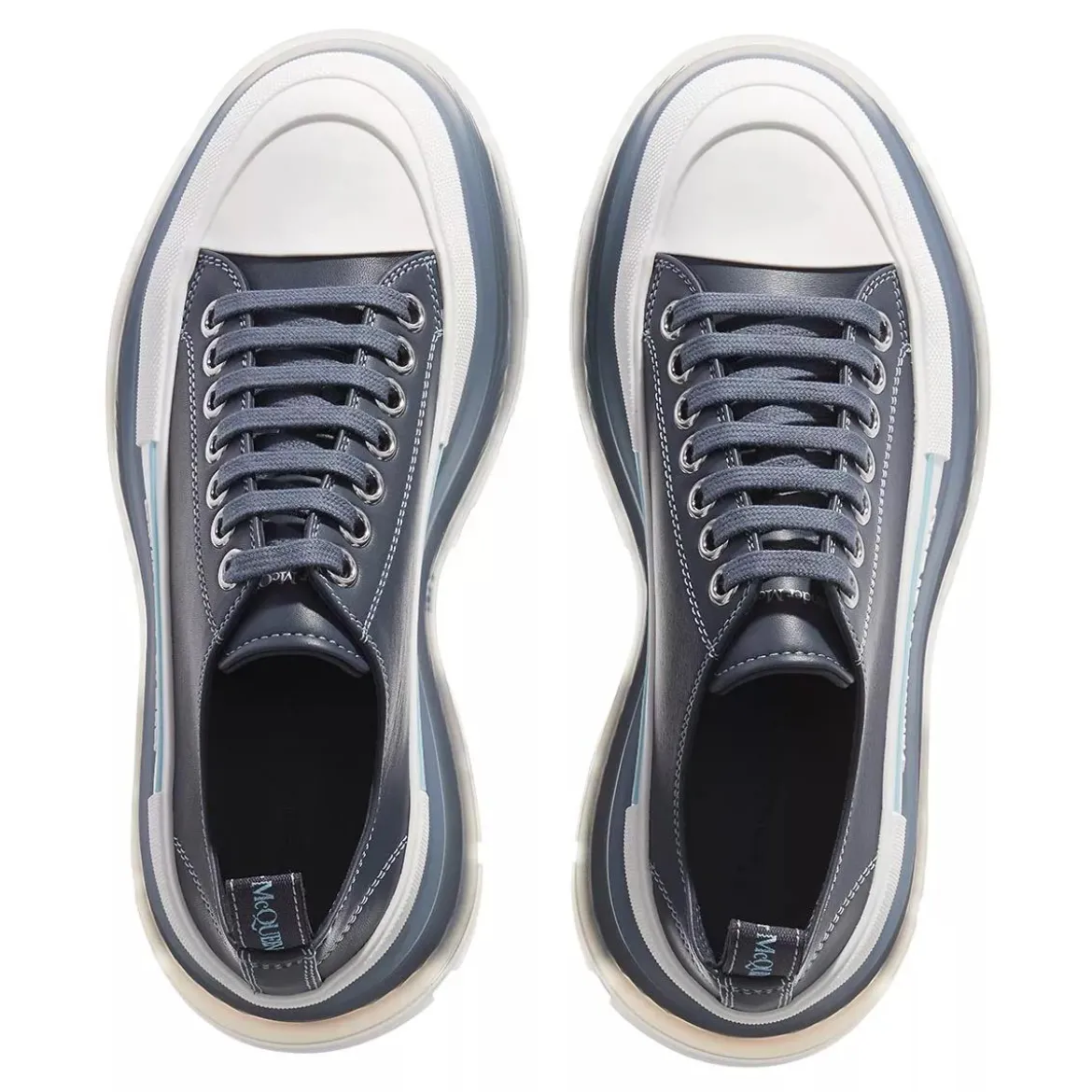 Alexander McQueen Tread Slick Boot Antique Silver Low-Top-Sneaker