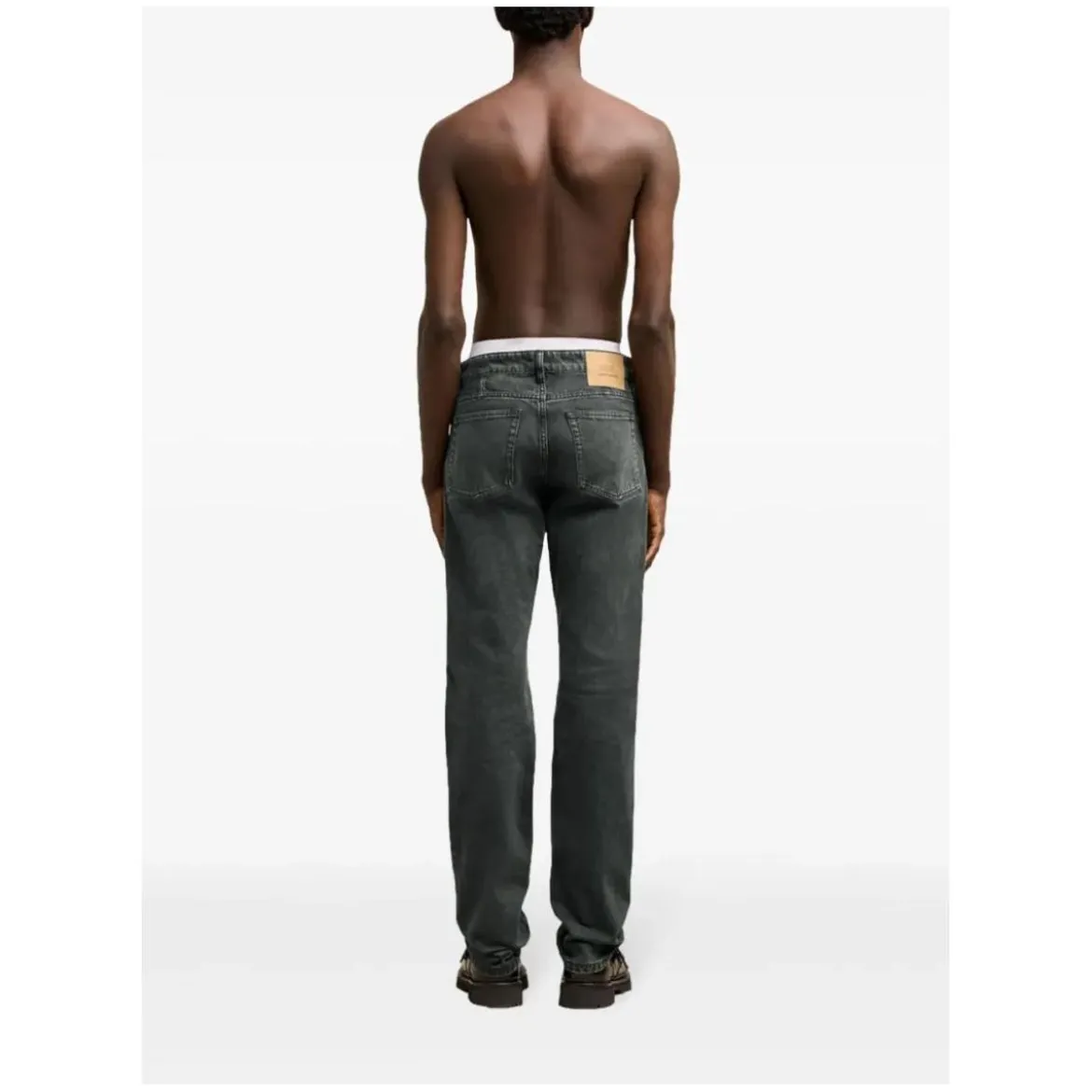 AMI Paris Black Classic Fit Jeans Black Straight Leg Jeans