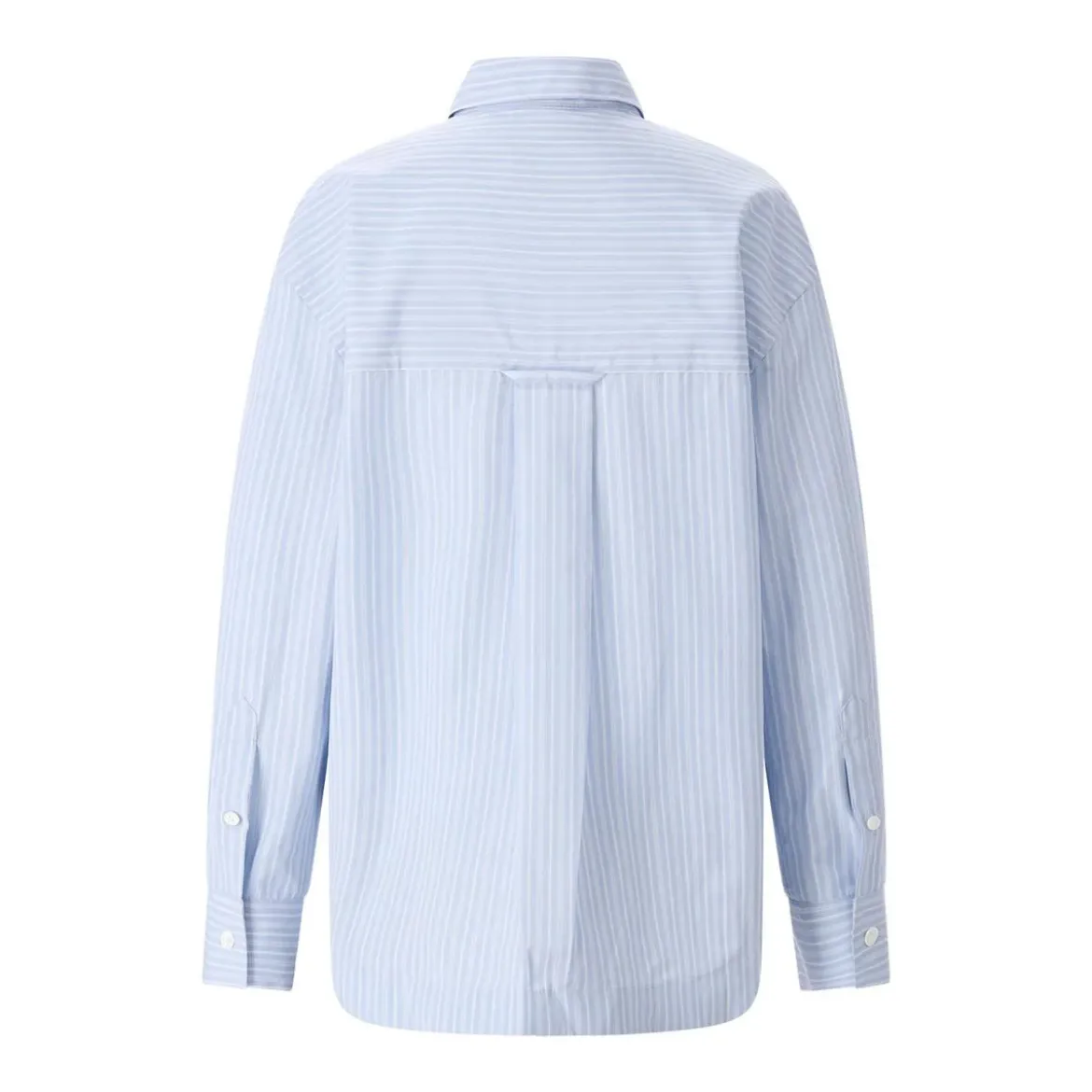 AMI Paris Gestreifte Hemdbluse blau Hemd