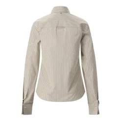 AMI Paris Hemdbluse mit Rüschen beige Bluse