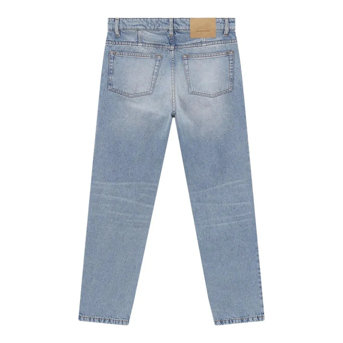 AMI Paris jean a coupe fuselee blau Tapered-Jeans