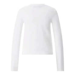 AMI Paris Langarmshirt aus Baumwolle weiß T-Shirt