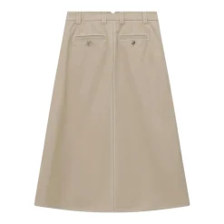 AMI Paris Midirock aus Baumwolle braun Midirock