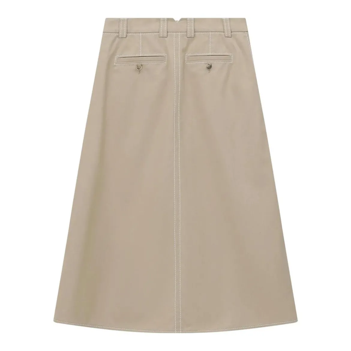 AMI Paris Midirock aus Baumwolle braun Midirock