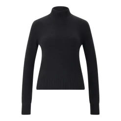 AMI Paris Pullover aus Kaschmir-Woll-Mix schwarz Rollkragenpullover