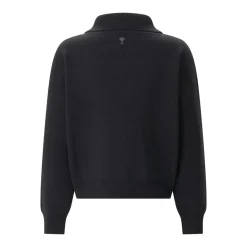 AMI Paris Pullover aus Merinowolle schwarz Pullover