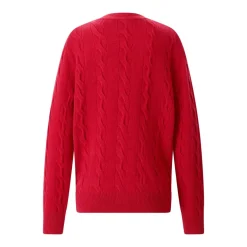AMI Paris Strickjacke aus Merinowolle rot Strickjacke