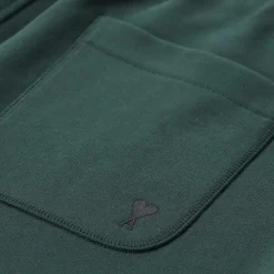 AMI Paris Sweatpants aus Baumwoll-Mix grün Jogginghose