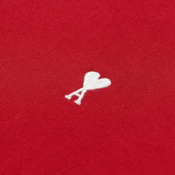 AMI Paris Sweatshirt aus Baumwolle rot