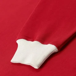 AMI Paris Sweatshirt aus Baumwolle rot