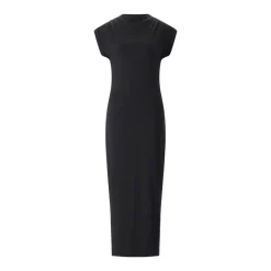 Anine Bing Maxikleid Alix aus Baumwollmix schwarz Maxikleid