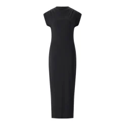 Anine Bing Maxikleid Alix aus Baumwollmix schwarz Maxikleid