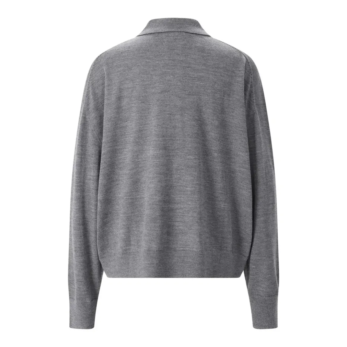 Anine Bing Pullover Lee aus Merinowolle & Kaschmir grau Poloshirt