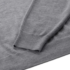 Anine Bing Pullover Lee aus Merinowolle & Kaschmir grau Poloshirt
