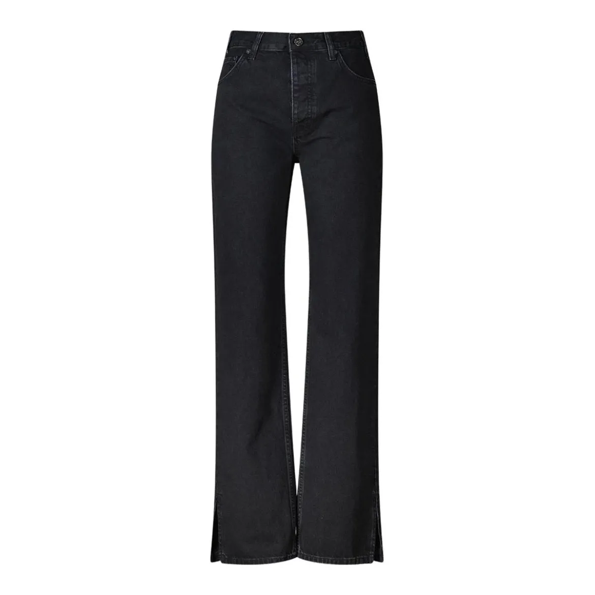 Anine Bing Straight-Fit Jeans Roy schwarz Straight Leg Jeans