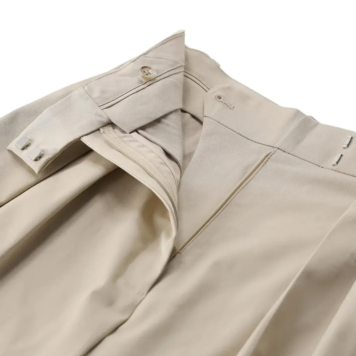 Anine Bing Weite Stoffhose Lou beige Stoffhose