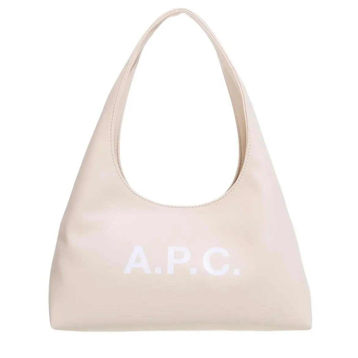 A.P.C. Baby Ninon Shoulder Aad Ecru Crossbody Bag