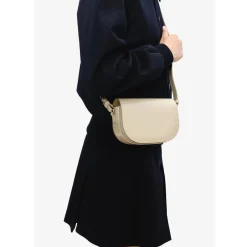 A.P.C. Le B-Side Small Aad Ecru Crossbody Bag