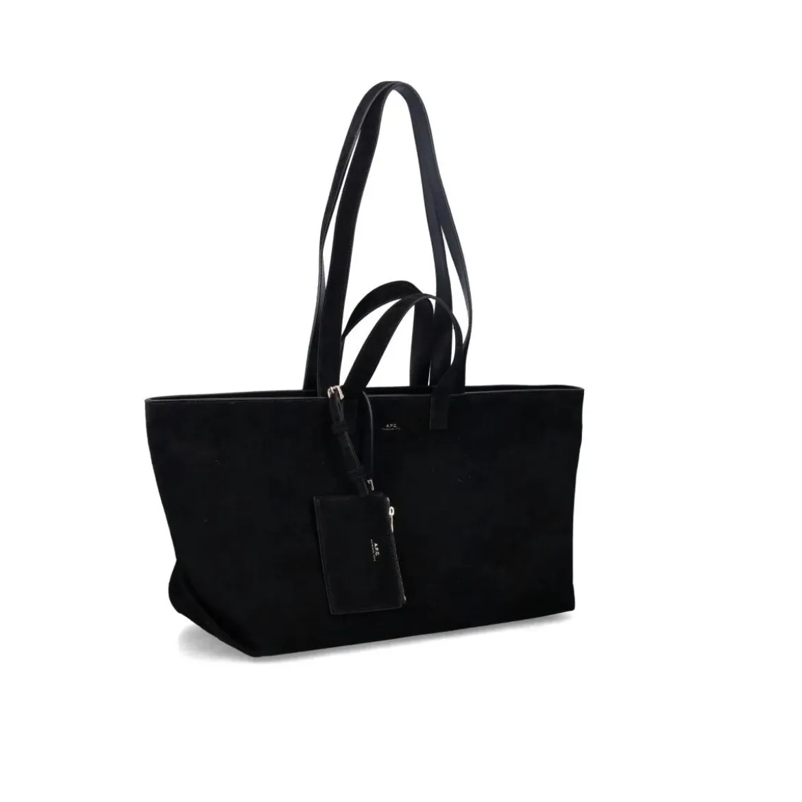 A.P.C. Le Drummer Suede Bag Black Shopper