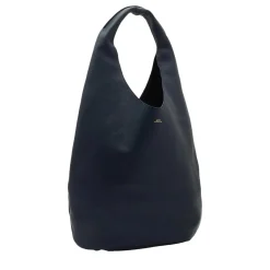 A.P.C. Le Neige Iak Dark Navy Hobo Bag