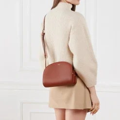 A.P.C. PXAWV-F61048 Cad Hazelnut Crossbody Bag