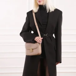 A.P.C. Sac Grace Small Beige Pink Crossbody Bag