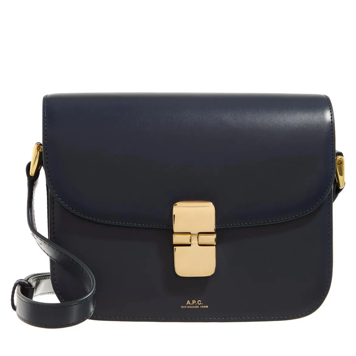 A.P.C. Sac Grace Small Dark Navy Crossbody Bag